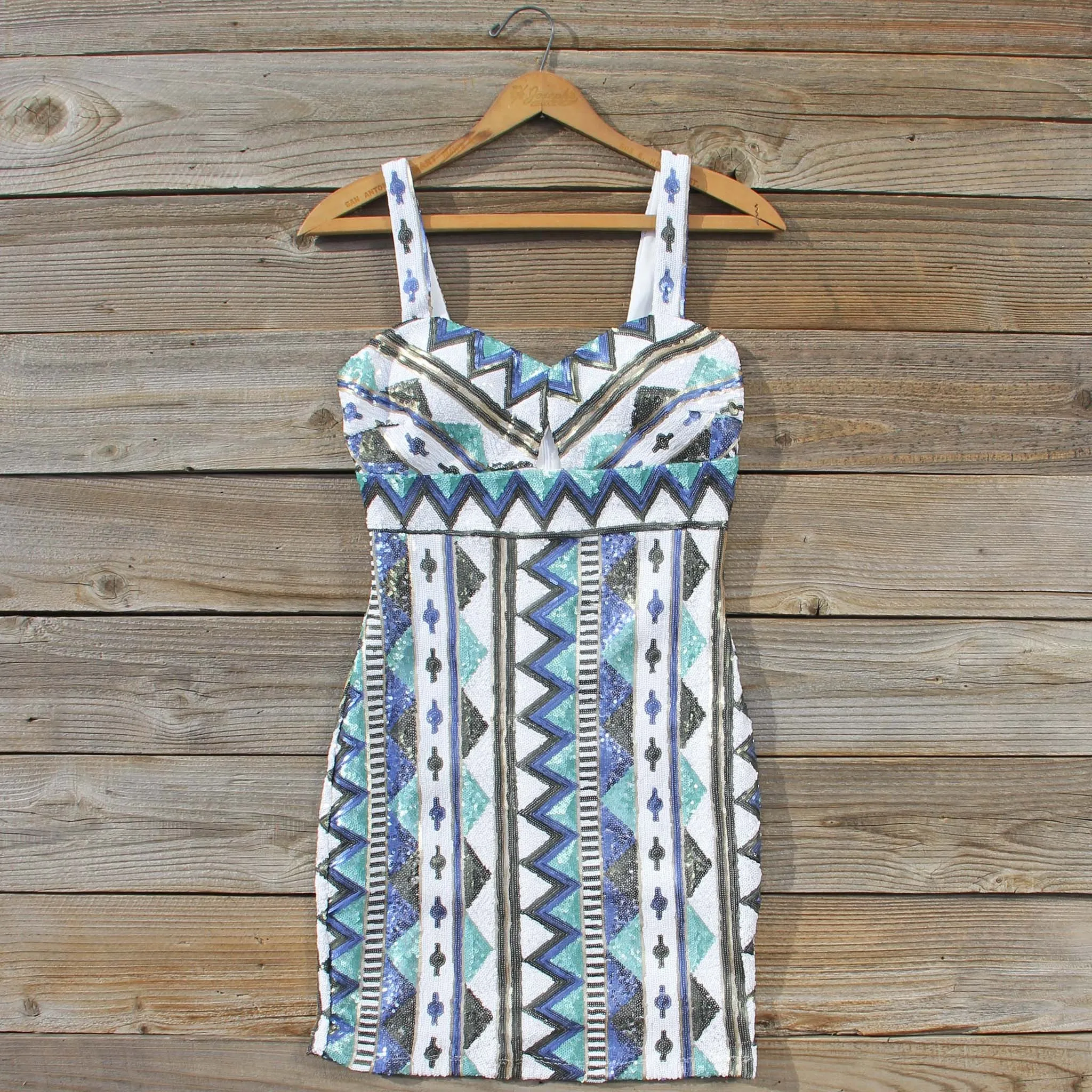 Winter Lake Beaded Dress