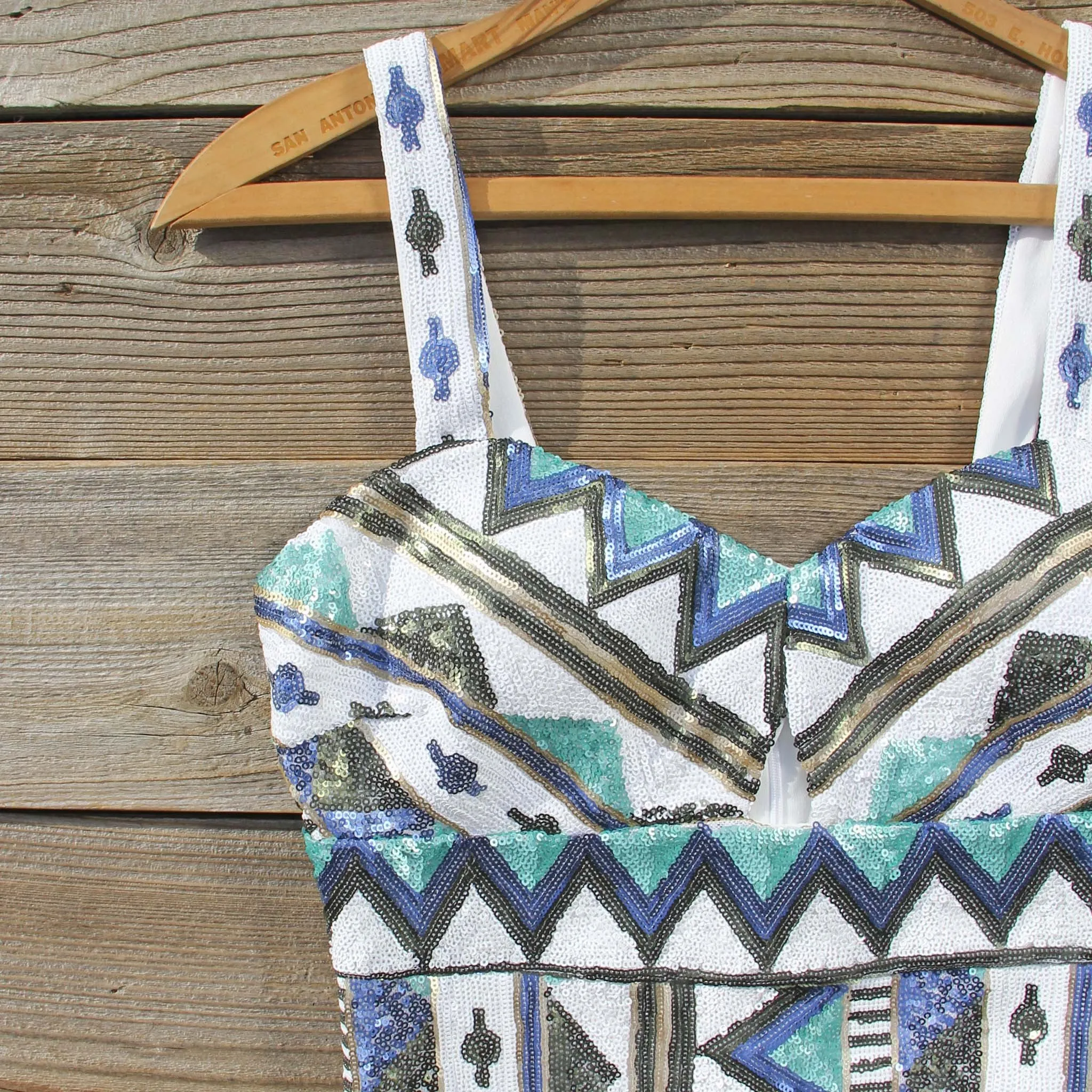 Winter Lake Beaded Dress