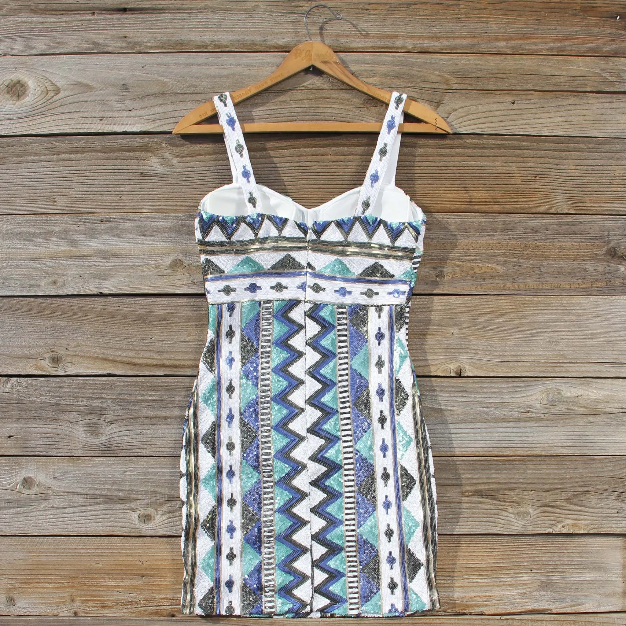 Winter Lake Beaded Dress