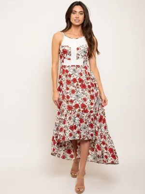 WOMEN'S OPEN BACK FLORAL DRESS