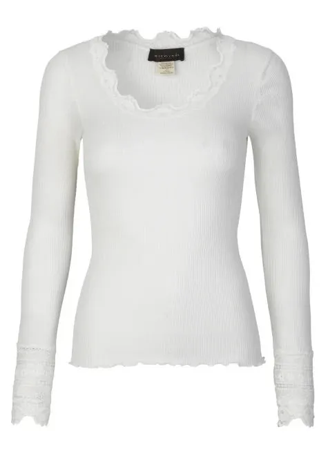 Women’s Silk Lace Long Sleeve Top