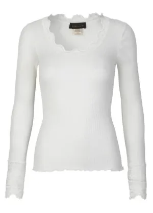 Women’s Silk Lace Long Sleeve Top