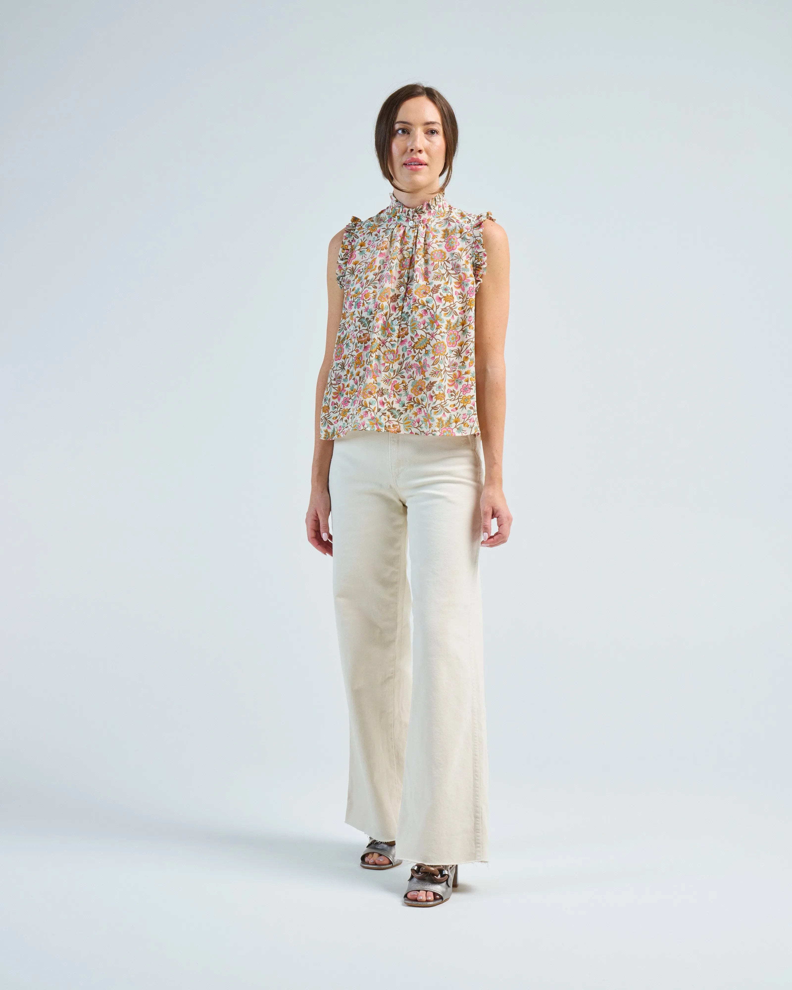 wylder garden party silk shirt