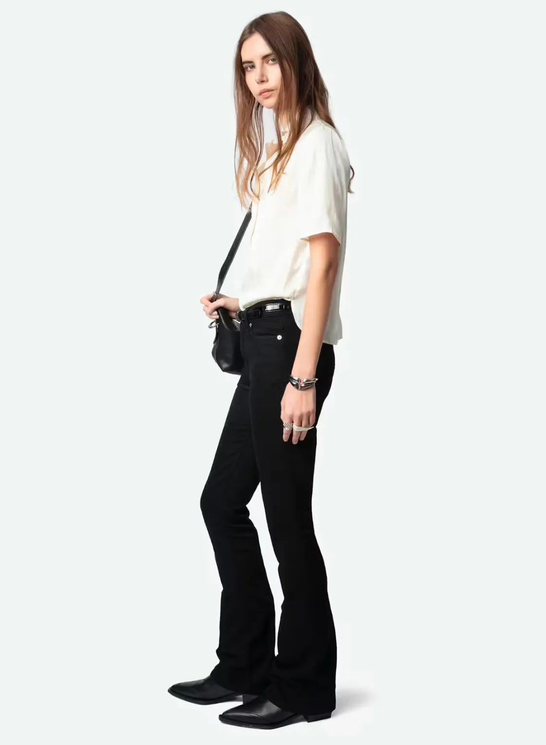 ZADIG&VOLTAIRE - Topher Satin Top - Flake