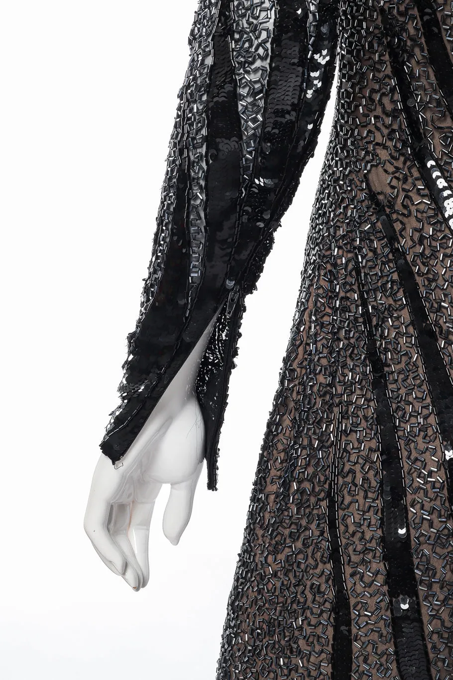Zebra Sequin Gown